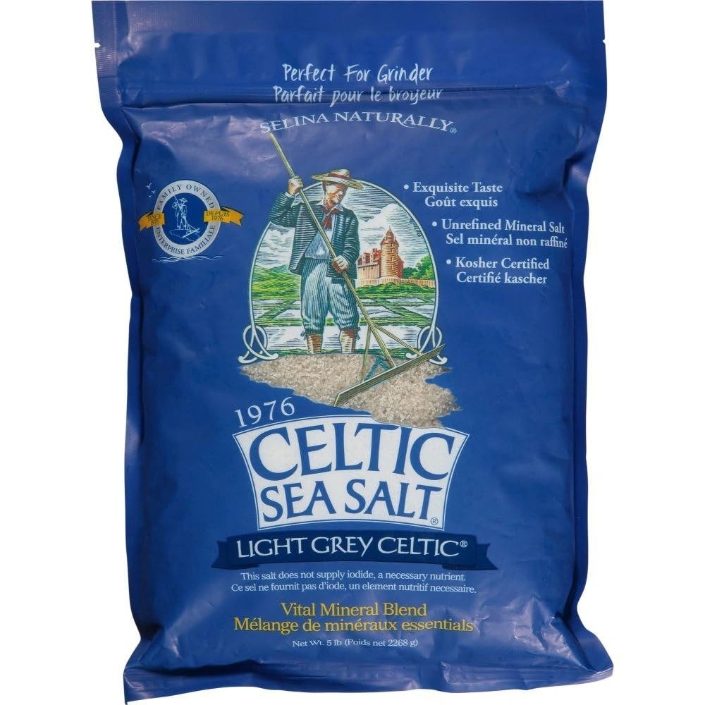 라이트 그레이 <b>Celtic Sea Salt</b> 소금 2268g 지퍼백 코셔