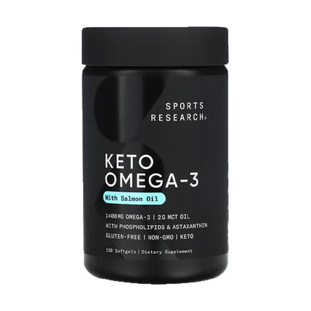 스포츠리서치 <b>케토오메가</b>3 <b>1400mg</b> 120정 EPA DHA <b>Keto Omega</b>3