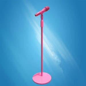 어린이용 스탠드마이크 컬러 거치대 노래방 콘서트 무대 금