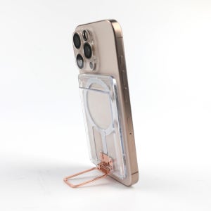 맥세이프 투명 카드지갑 메탈 스탠드 거치대 티머니 교통카드 2장보관 케이스 4종컬러