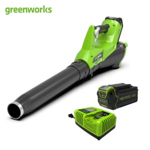 그린웍스 충전 무선 브로워 송풍기 엑시엘 40V 낙엽 제설 4.0Ah 1개 세트