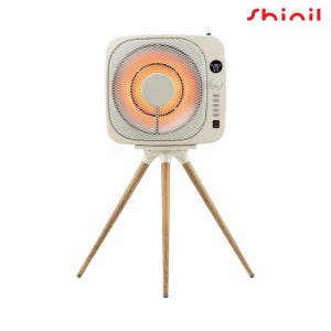 신일 하이라이트 에코 팬 레트로 큐브 전기 히터 SEH-FN600BE 베이지