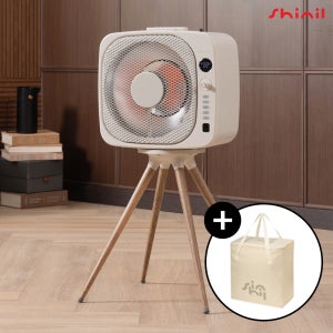 신일 에코팬 레트로 큐브히터 캠핑 전기난로 하이라이트 온풍기 SEH-FN600BE 베이지