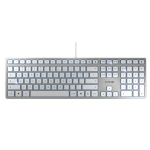 체리 키보드 KC6000 SLIM 실버 무소음 사무용 슬림 키보드