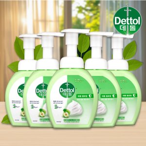 데톨 포밍 항균 핸드워시 애플블로썸, 250ml, 5개