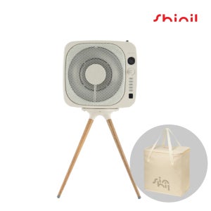 신일 레트로 에코팬큐브히터 하이라이트 가정용 전기히터 베이지