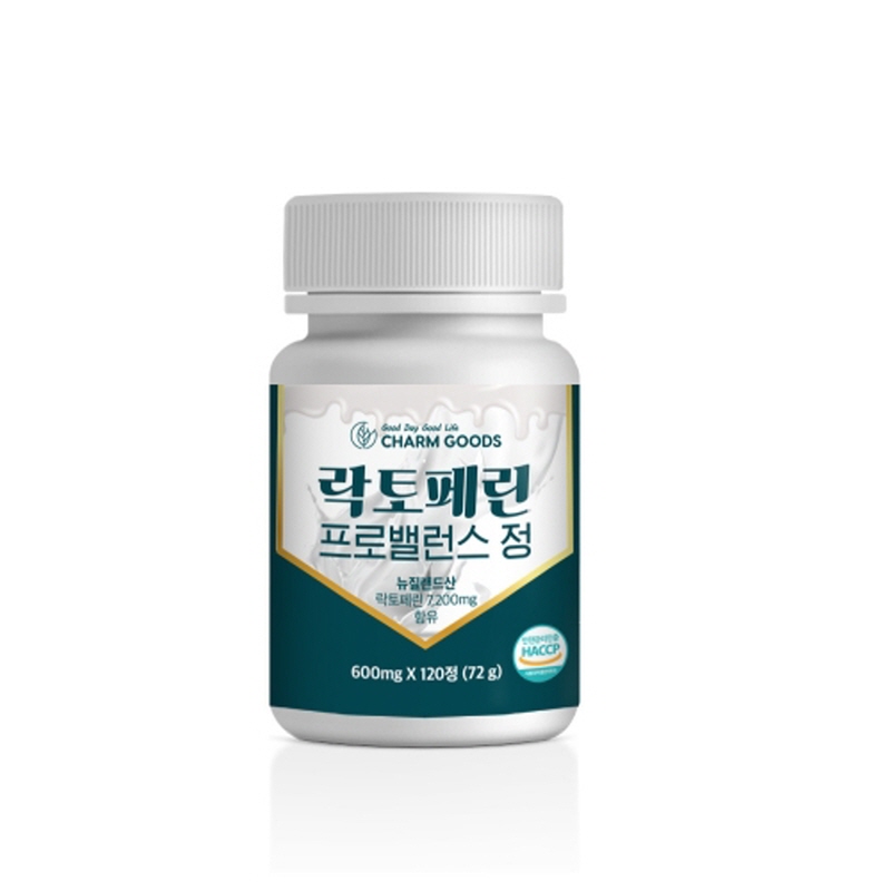 Charm Goods 락토페린 프로<b>밸런스</b> 정 120정 /병, 1개