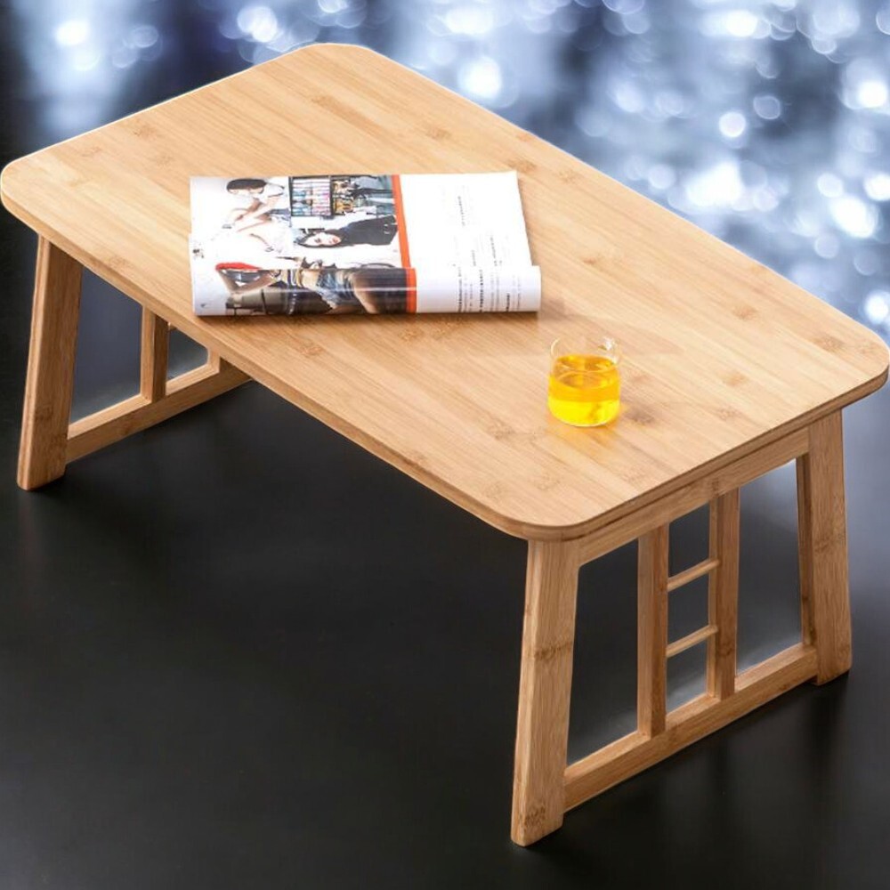 D1형 접이식 <b>내추럴</b> 대나무 사다리형 좌식테이블 거실테이블