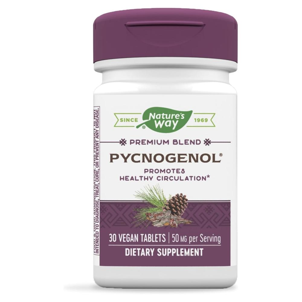 <b>네이처스웨이</b> 피크노제놀 50mg 해양소나무껍질 로즈마리잎 함유 심혈관영양제 30비건타블렛