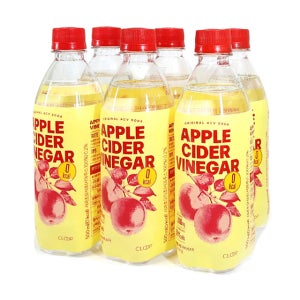 클룹 애사비소다 오리지널 애플사이다비니거 타트체리 500ml 6개 사과초모식초 제로탄산음료