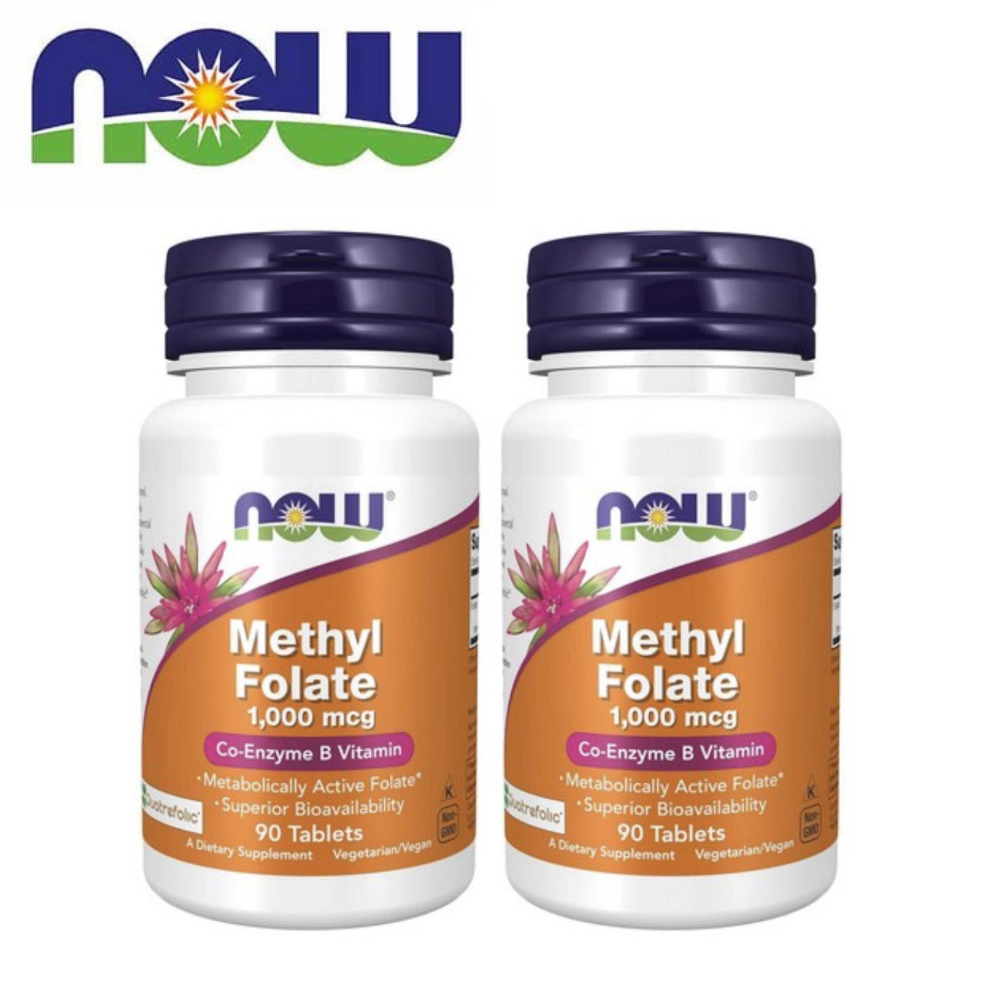 [1+1] 나우푸드 메틸 <b>폴레이트</b> 엽산 <b>1000mcg</b> 90정
