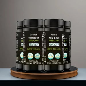 엔썸잇 뼈건강엔 비타민K2 MK7 메나퀴논 350mg 트랜스 90정, 4개