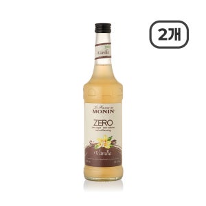 모닌 제로슈가 바닐라 시럽 750ml 2개