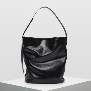 TRM 리사이클 레더 버킷백 T31P 블랙