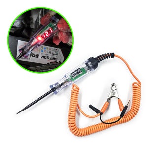 LED 디지털 차량용 배선테스터기 전문가용 3V-80V 290mm 단선 체크 접지 전압 검전기 자동차 전기 배터리 테스타기