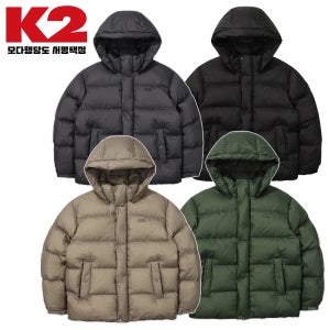 K2 남성 조인성 베이글 구스 후드 탈부착 다운