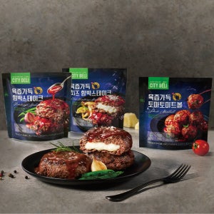 시티델리 육즙가득 함박스테이크 150g 6팩(함박/치즈/미트볼)
