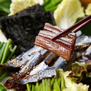 포항 구룡포 과메기 손질 꽁치 10미 20쪽 야채세트 단품