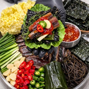 포항 구룡포 과메기 손질 꽁치 10미 20쪽 야채세트 단품