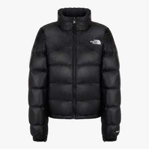 노스페이스 여자 구스다운자켓 숏패딩 24FW 여성 2000 레트로 눕시 자켓 NJ1DQ37A BLK