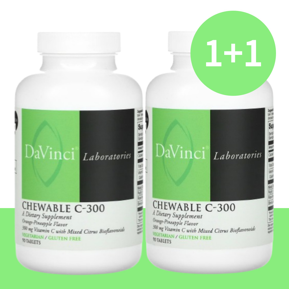 다빈치 비타민씨 비타민C 체리맛 300mg 90정(1+1)