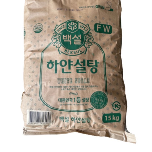 CJ 백설 하얀설탕 15kg