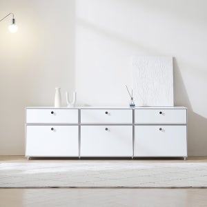 로아 AP1800 낮은 2단 서랍장 미드센추리 모듈가구 PKF156C