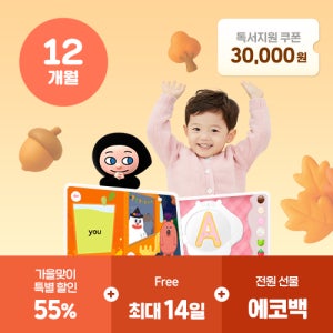 하이도도 프로그램 12개월 이용권 (기본 두 자녀) 파닉스 온라인 영유아 영어교육