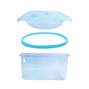 에코락 밀폐용기 비스프리 냉장 냉동실 전자렌지 게장 김치 통 용기 직사각 3호(중)