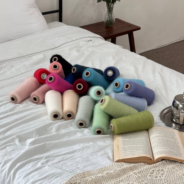 [Mohair 55%] 퍼즈 콘사 - 26 colors (100g)