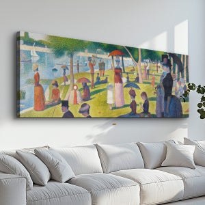 유명한 명화 그림 조르주쇠라 그랑드자트섬의 일요일 오후 20호 106x40cm 캔버스액자