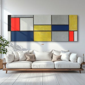 유명한 명화 그림 피에트 몬드리안 Composition A 상 20호 106x40cm 캔버스액자