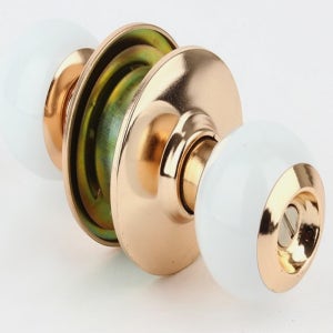 도스 8300 프리미엄 욕실용(화이트) 도어록 문손잡이 열쇠없음 동전열기