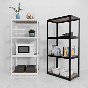 랙셈블 수납선반 무볼트 다용도실 다용도 팬트리 랙 선반 800300900 4단