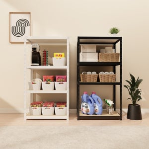 랙셈블 수납선반 무볼트 다용도실 다용도 팬트리 랙 선반 800300900 4단