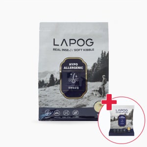 (160g 증정) 라포그 강아지 반려견 곤충 단백질 저알러지 사료 리얼인섹트 소프트키블 피모 1kg