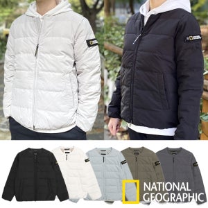내셔널 지오그래픽 경량 패딩 헤론 숏패딩 네셔널 점퍼 자켓 남자 여성 겨울 간절기 구스다운