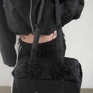 [3차 리오더] KIMIMI MADE 키미미 로즈 보스턴 숄더백 블랙
