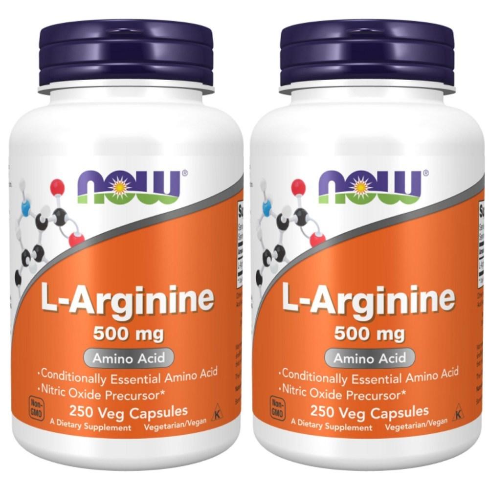 나우푸드 엘 <b>아르기닌 500mg</b> 250정 2개 <b>아르기닌</b> 영양제