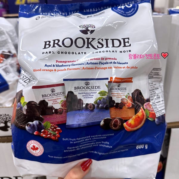 BROOKSIDE 브룩사이드 다크초콜릿 3가지맛 믹스 (40봉X20g) 캐나다 과일초콜릿