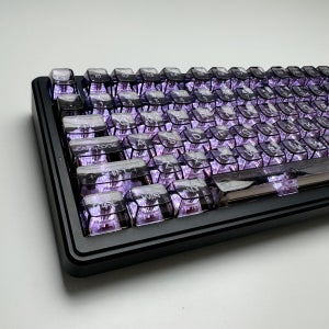 블랙 아이스 큐브 투명 크리스탈 키캡 정각 독거미 CBSA 레이니 웨이브 언더스코어랩스