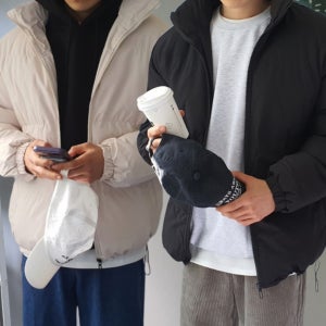 남자숏패딩 남자웰론패딩 겨울푸퍼 남성오버핏점퍼