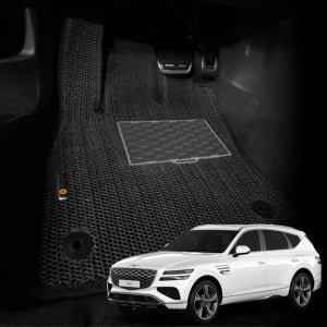 GV80 페이스리프트 본투로드 매쉬 코일매트 확장형 1+2열 풀세트 벌집매트 5인승