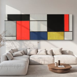 유명한 명화 피에트 몬드리안 Composition A 하 20호 106x40cm 캔버스액자