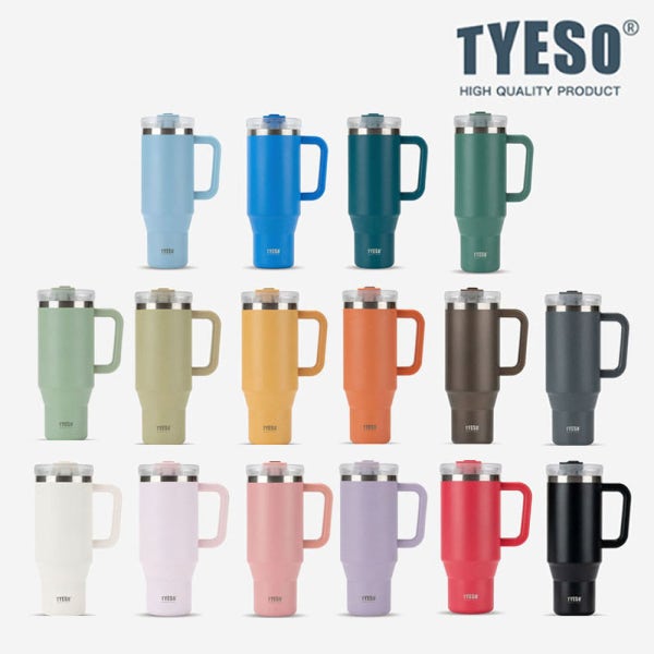대용량 텀블러 명품 보온 보냉 빨대 손잡이 스텐 텀블러 대형 차량용 900ml