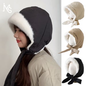 겨울 패딩 보닛햇 밍크 에코퍼 멜리 바스락 방한모자 귀달이 털 이어머프 귀도리 모자