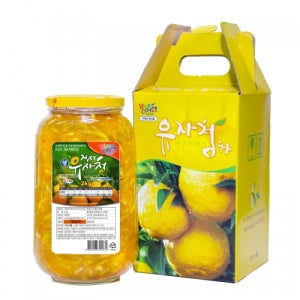 무농약 유자로 만든 거제유자청 2kg 25년도 햇유자청 친환경