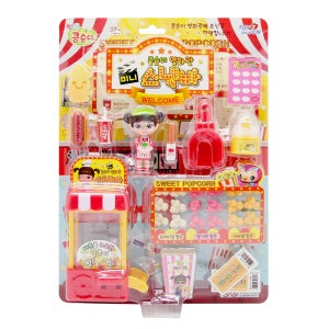 콩순이 영화관 미니 스낵바 팝콘가게 역할놀이 소품 미니어처 장난감