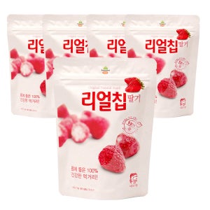 동결건조 딸기칩 13g,5개 무첨가과일칩 국내산