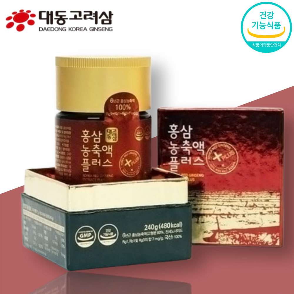 대동고려삼 6년근 <b>홍삼</b> 진액 <b>농축액 플러스 240g</b> 진세노사이드